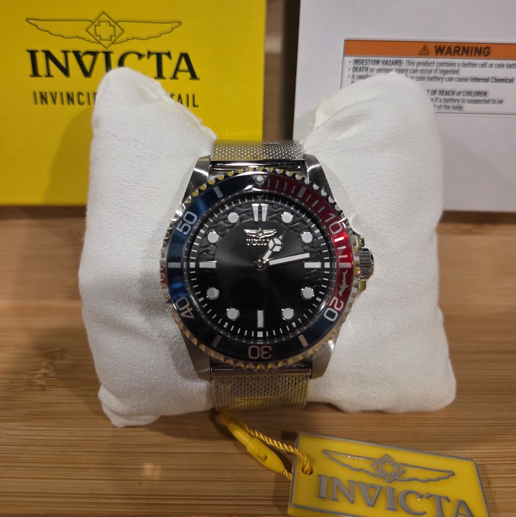 Invicta Pro Diver Mens Watch 43mm Steel 49689 Pepsi Rare